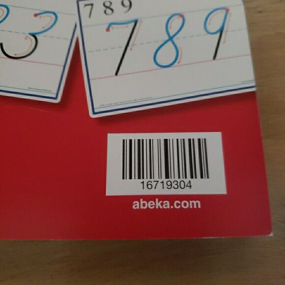 Abeka Cursive Formation Flashcards K4-K5 Complete Set Used See Pictures - Picture 3 of 7